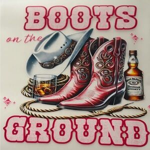 Red Graphic Tee - Boots on the Ground